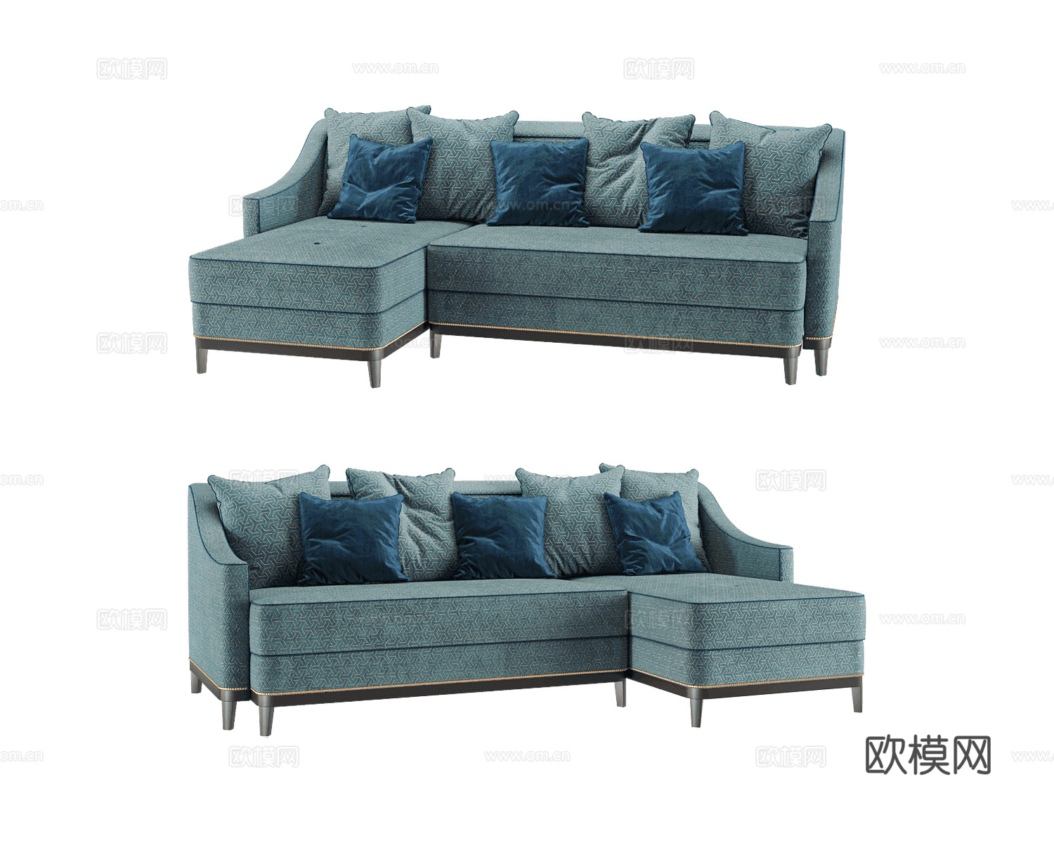 Furman 转角沙发3d模型下载