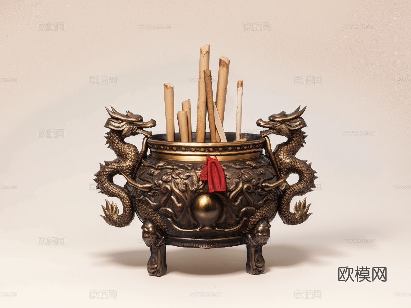 香炉su模型下载（渲染图1）