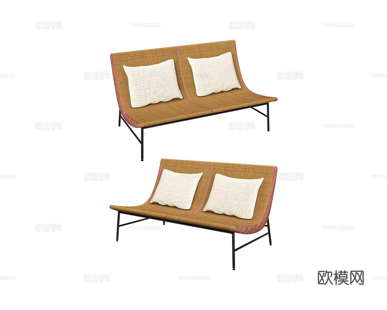 Nature 躺椅 双人椅3d模型下载