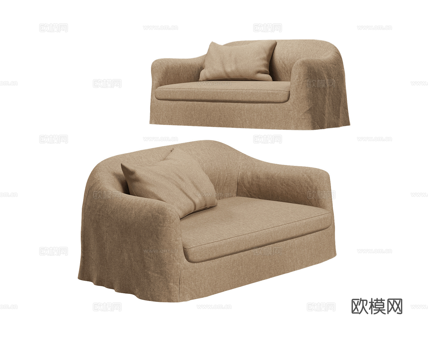 Blasco 单人沙发3d模型下载