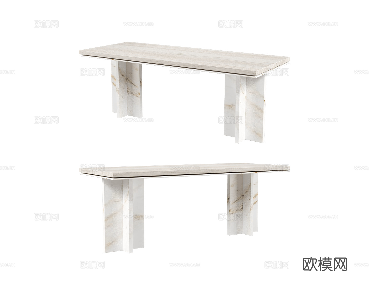 Furniture 意式餐桌3d模型下载（渲染图1）