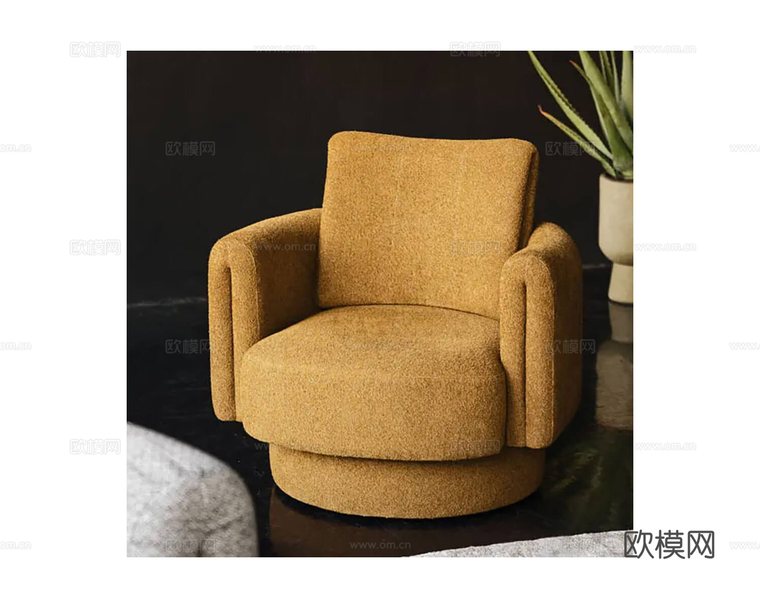 Bizzarto 单人沙发3d模型下载（渲染图2）