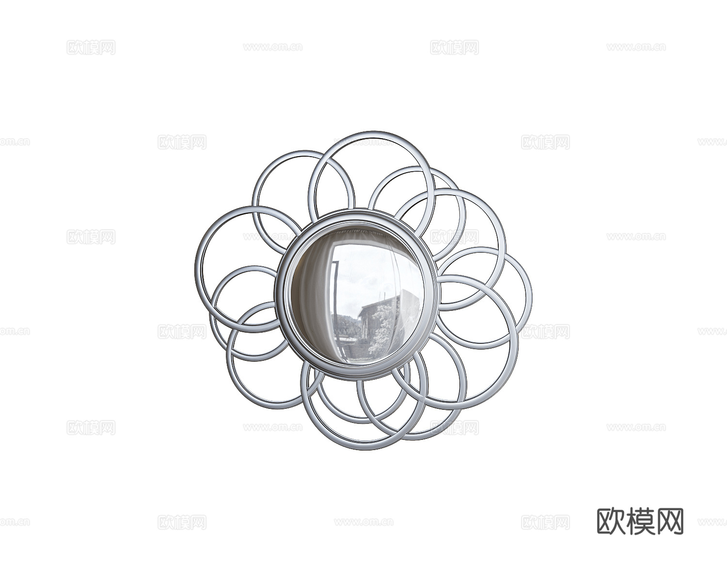 Boca do Lobo 意式装饰镜3d模型下载