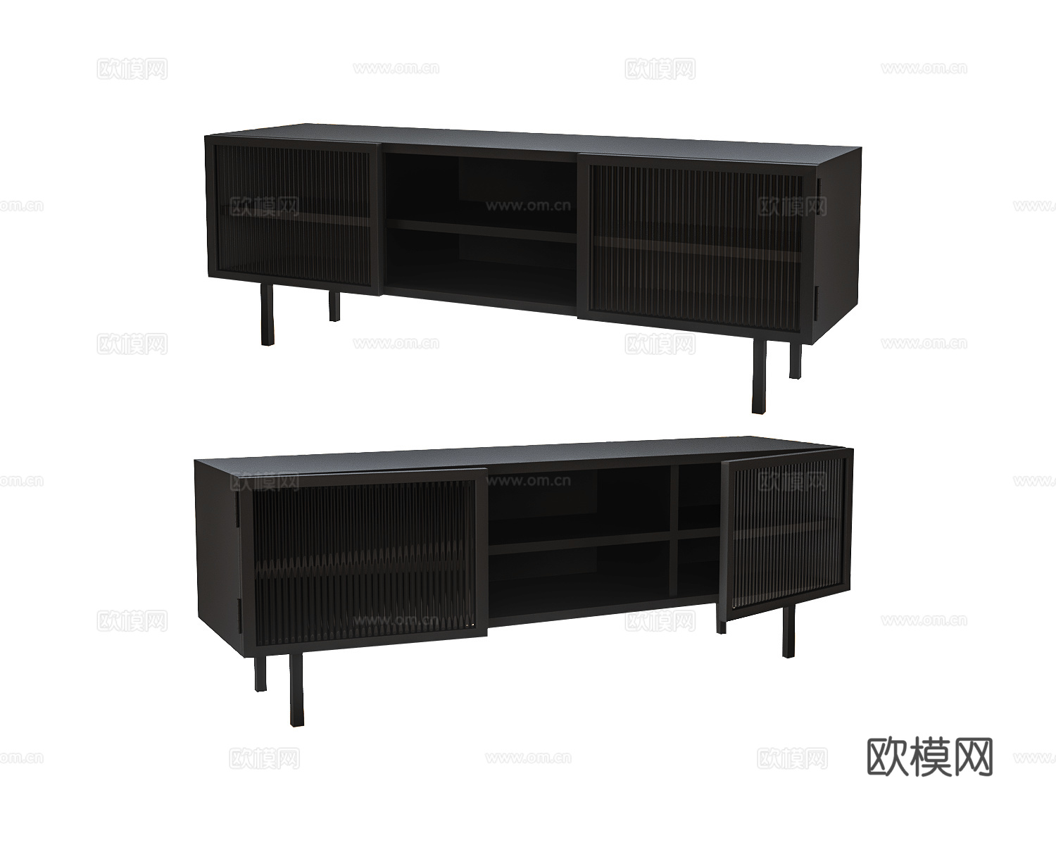 NG Design 电视柜3d模型下载（渲染图1）