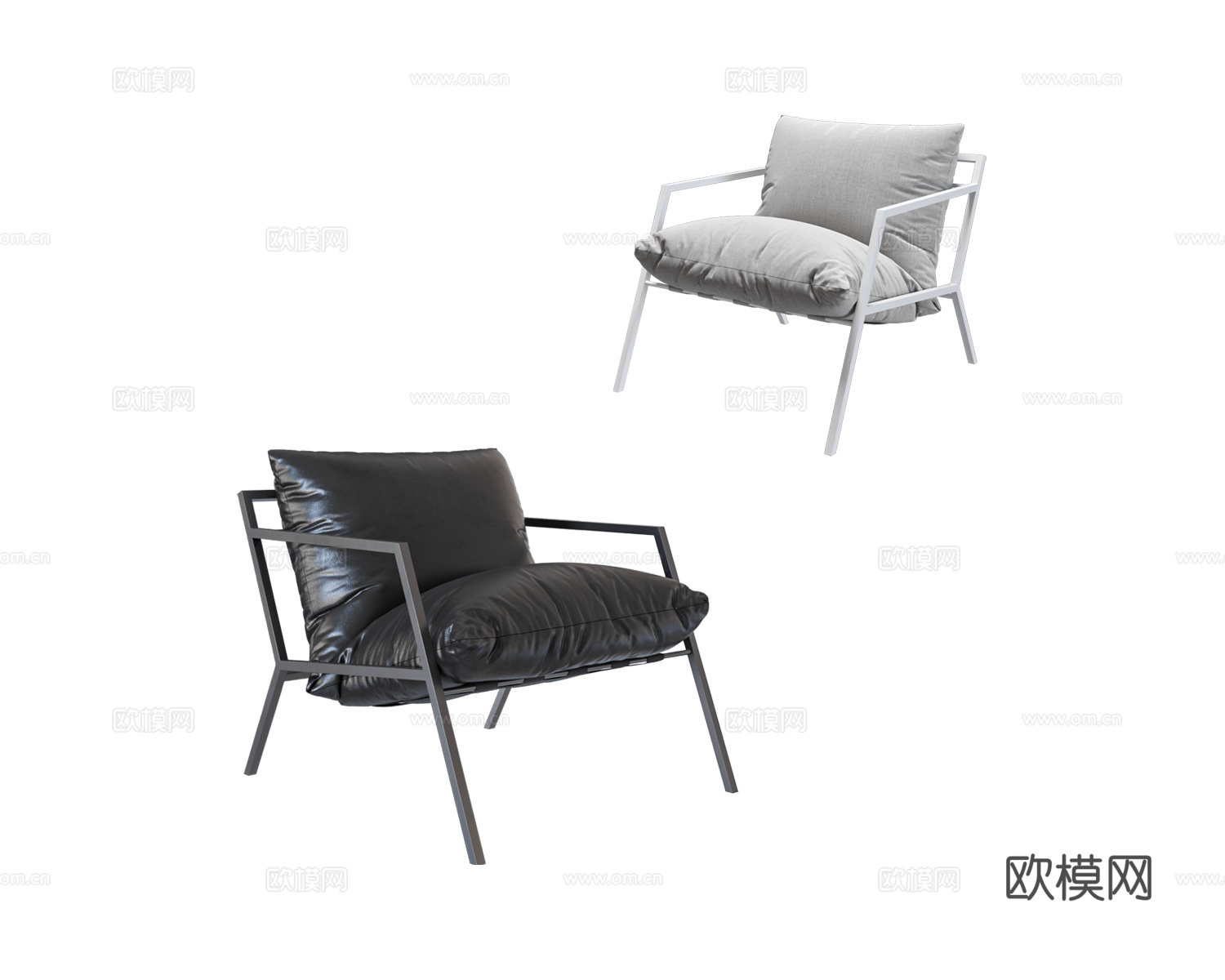 Ossen 单人休闲椅3d模型下载