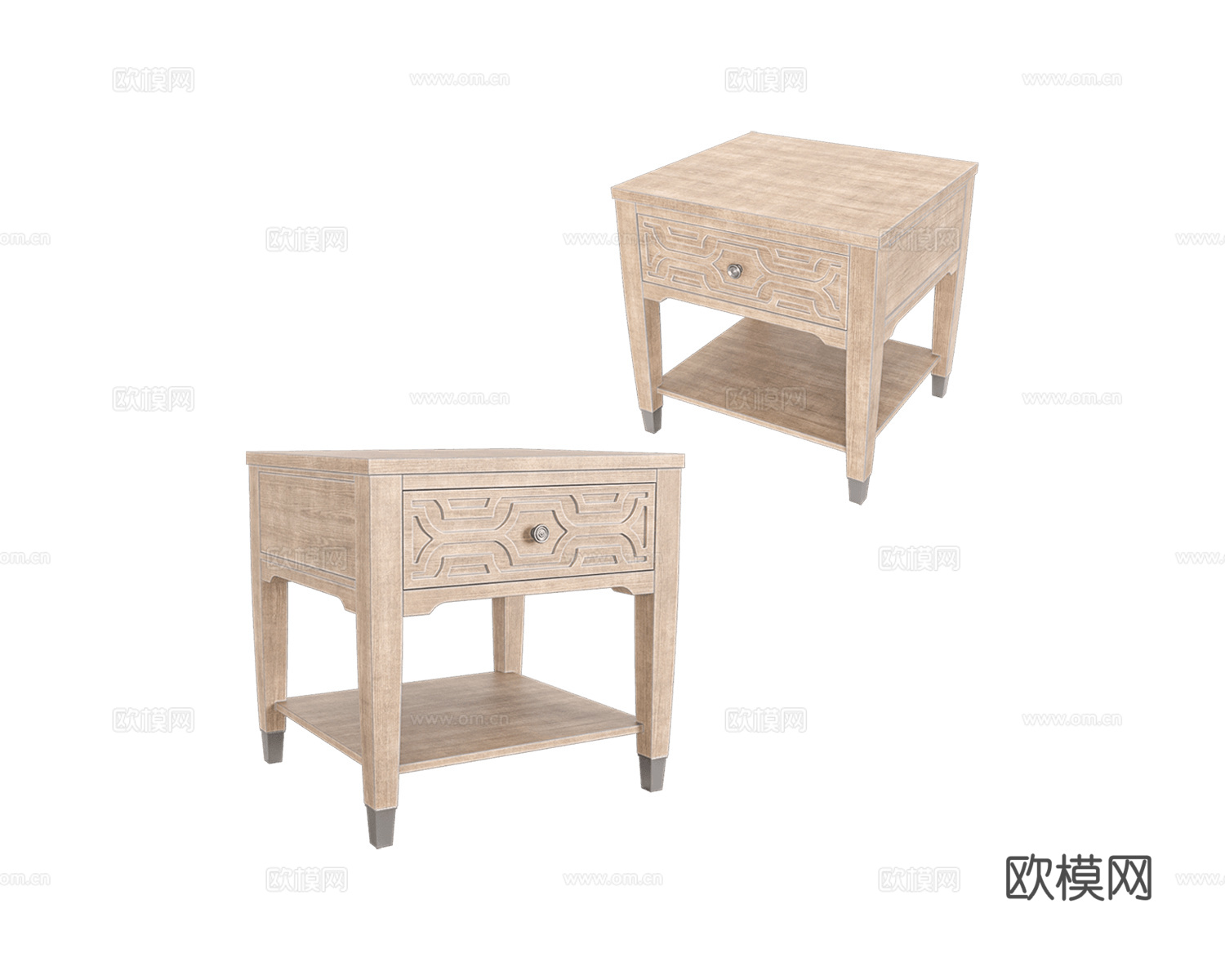 Full House 美式床头柜3d模型下载