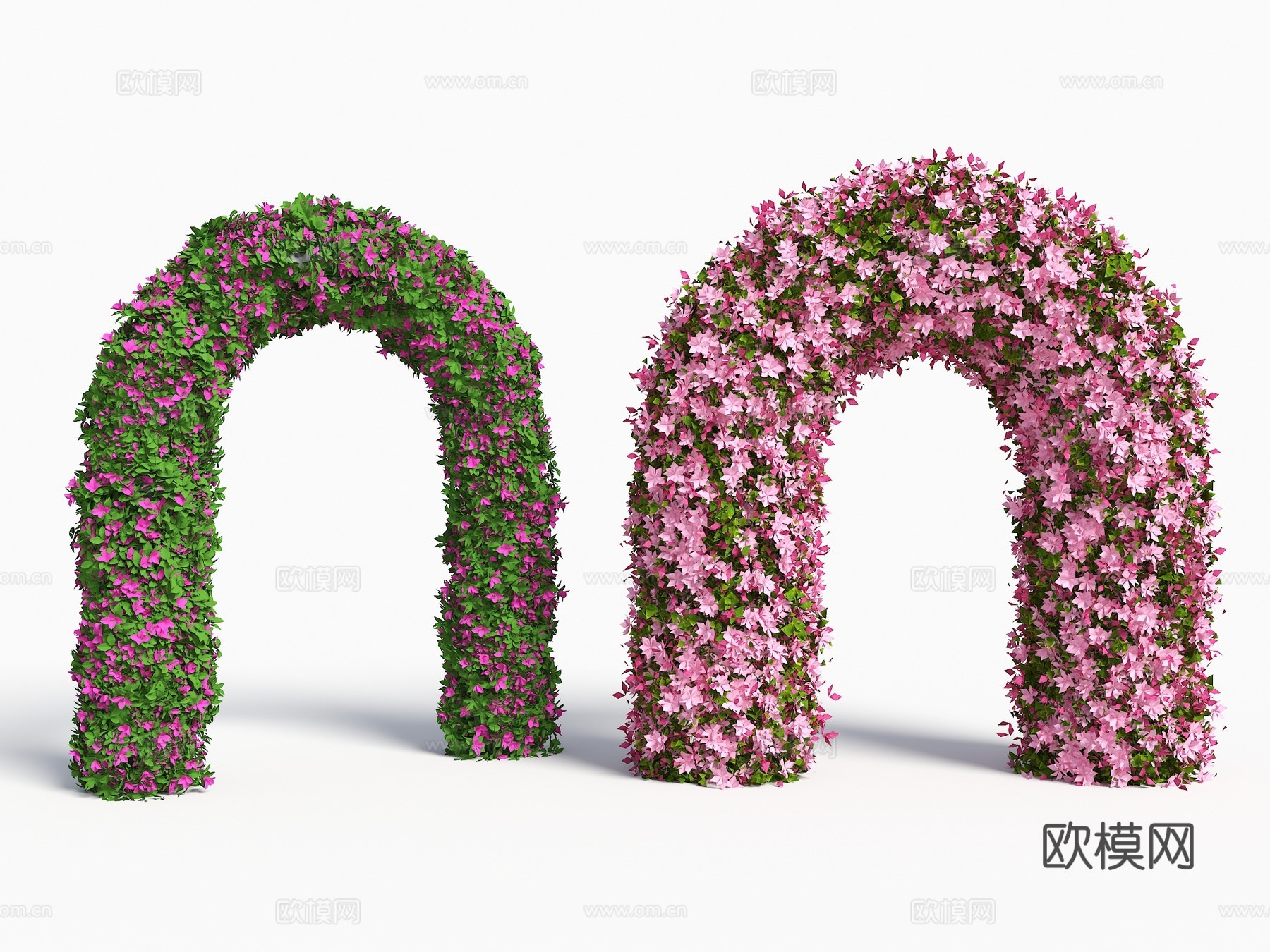 植物拱门 植物拱门 景观门洞 灌木拱门 入口门洞 现代植物拱su模型
