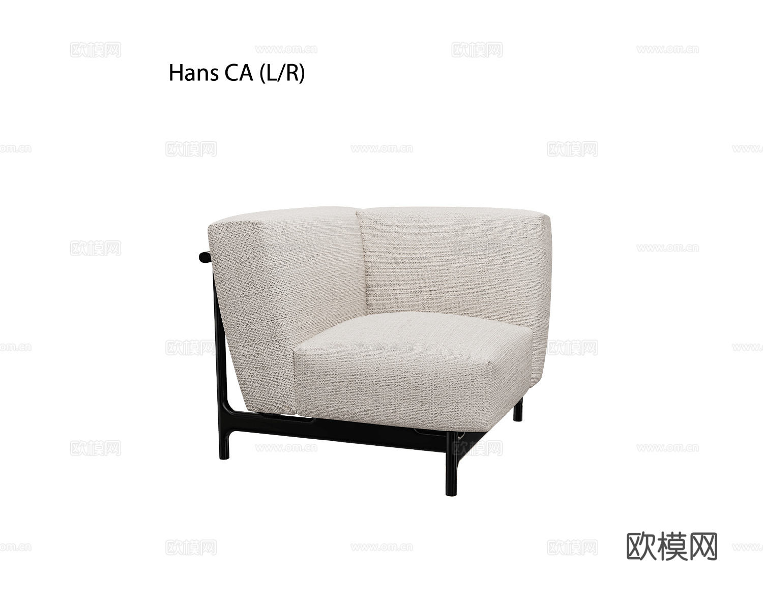 Unika 双人转角沙发3d模型下载（渲染图5）