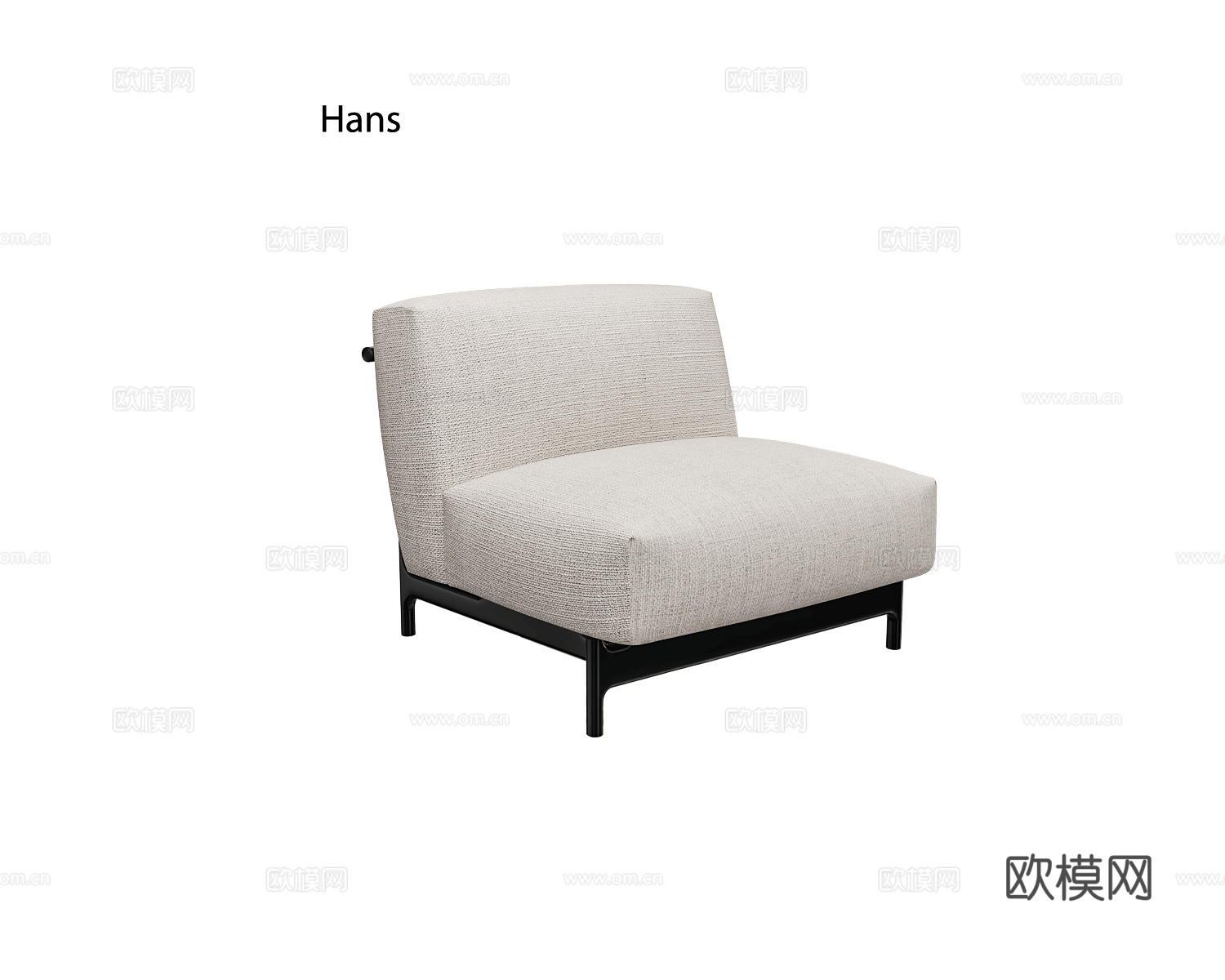 Unika 双人转角沙发3d模型下载（渲染图3）