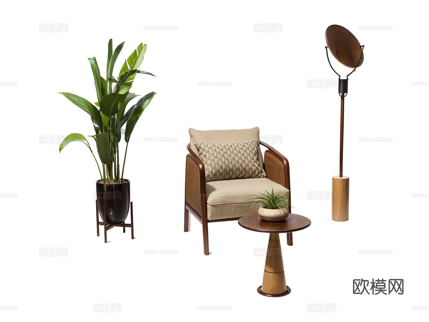 沙发茶几su模型