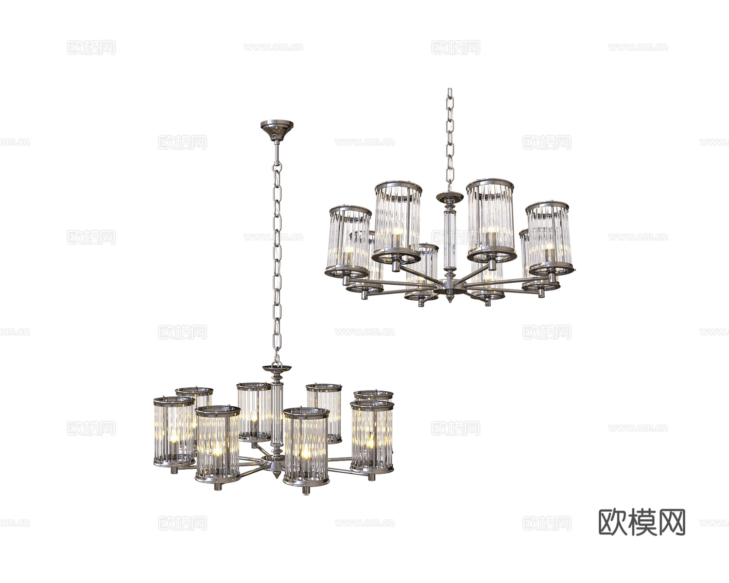 ZZOK 吊灯3d模型下载