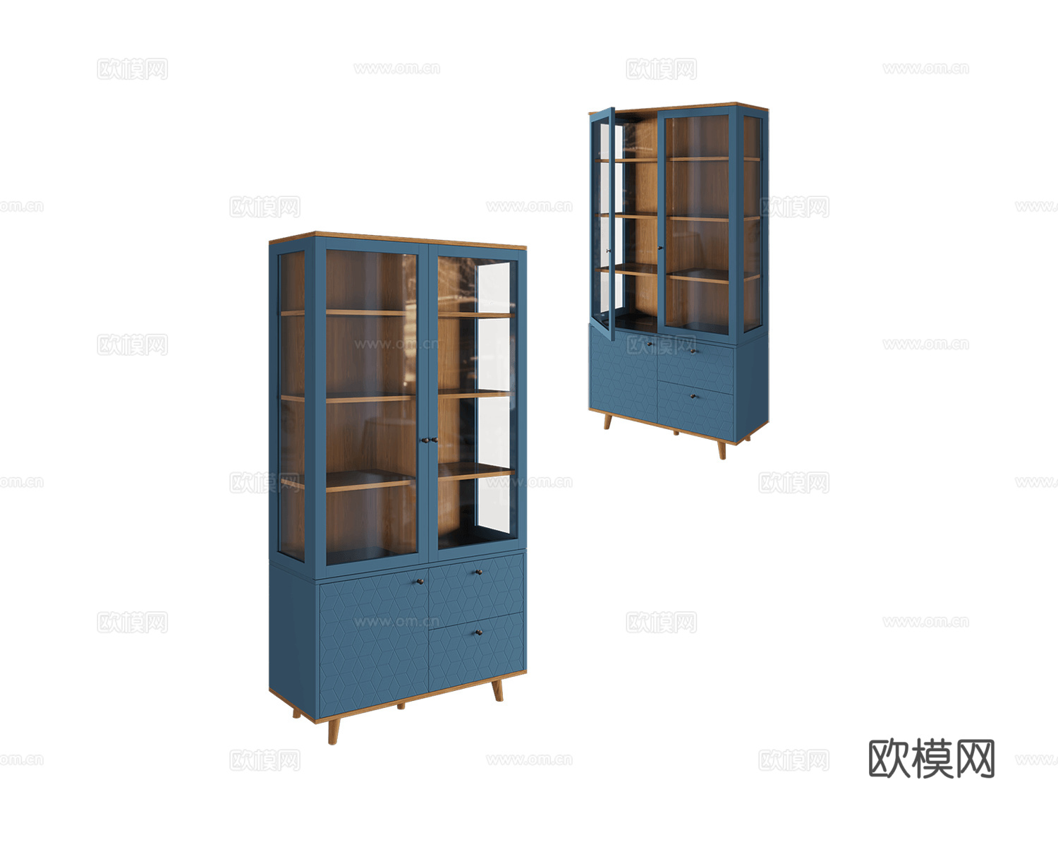 The IDEA 酒柜 玻璃柜3d模型下载