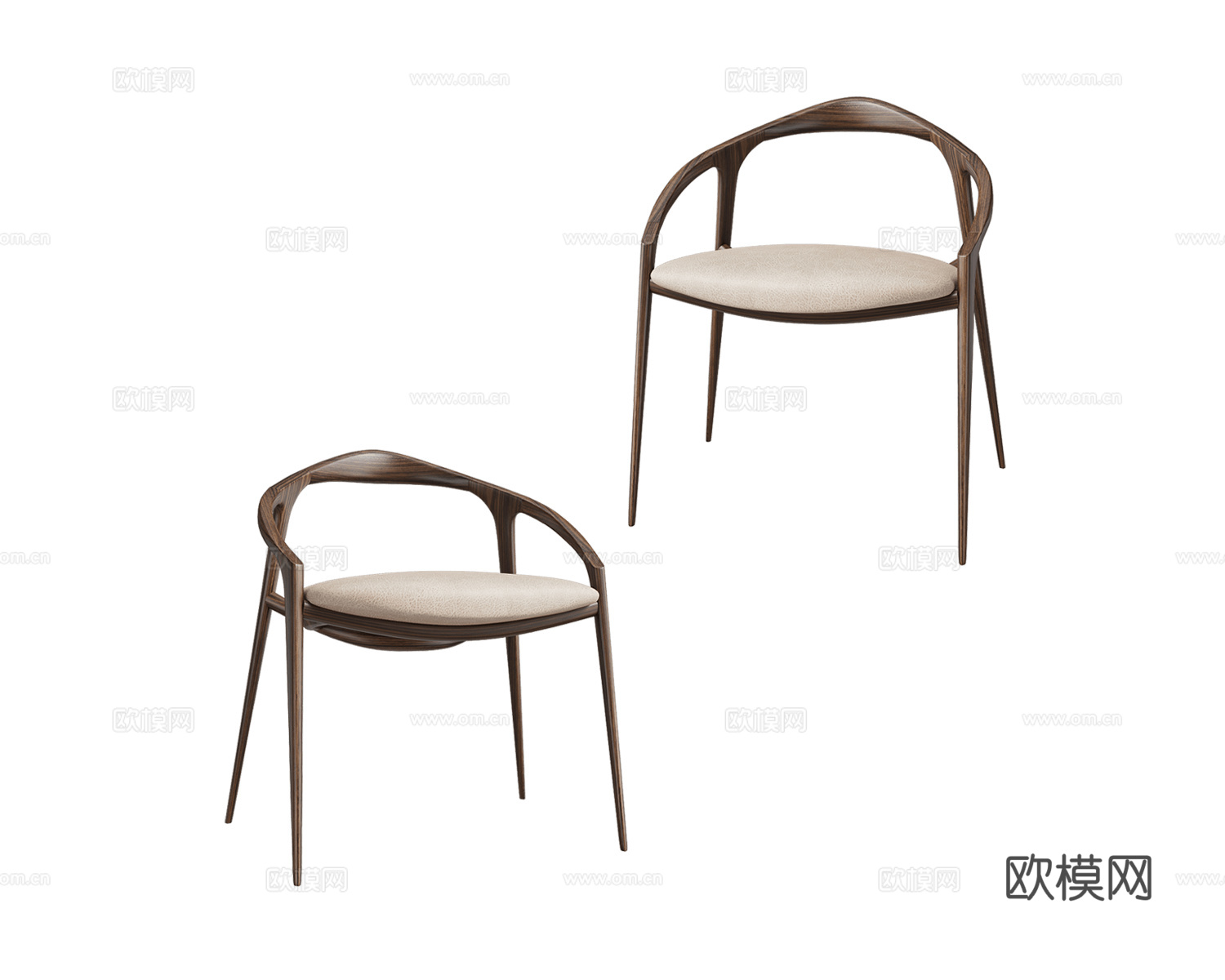 ALMA de LUCE 意式餐椅3d模型下载