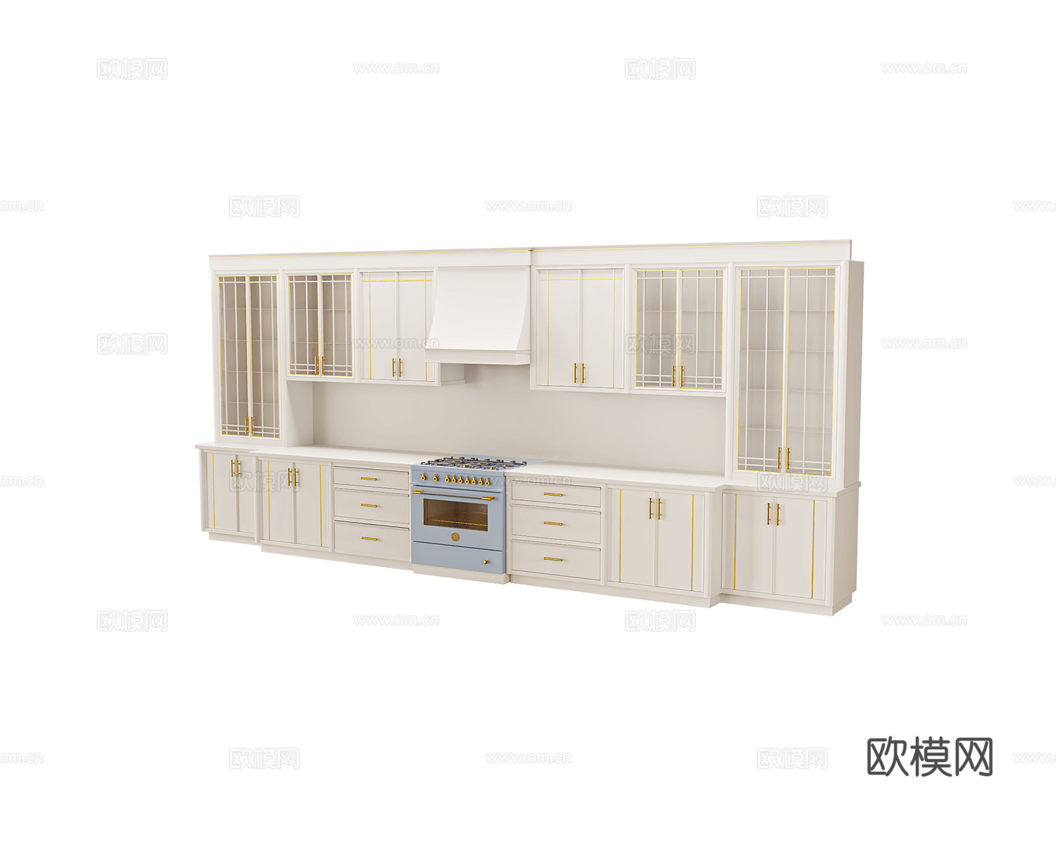 Any Home 意式橱柜3d模型下载（渲染图1）