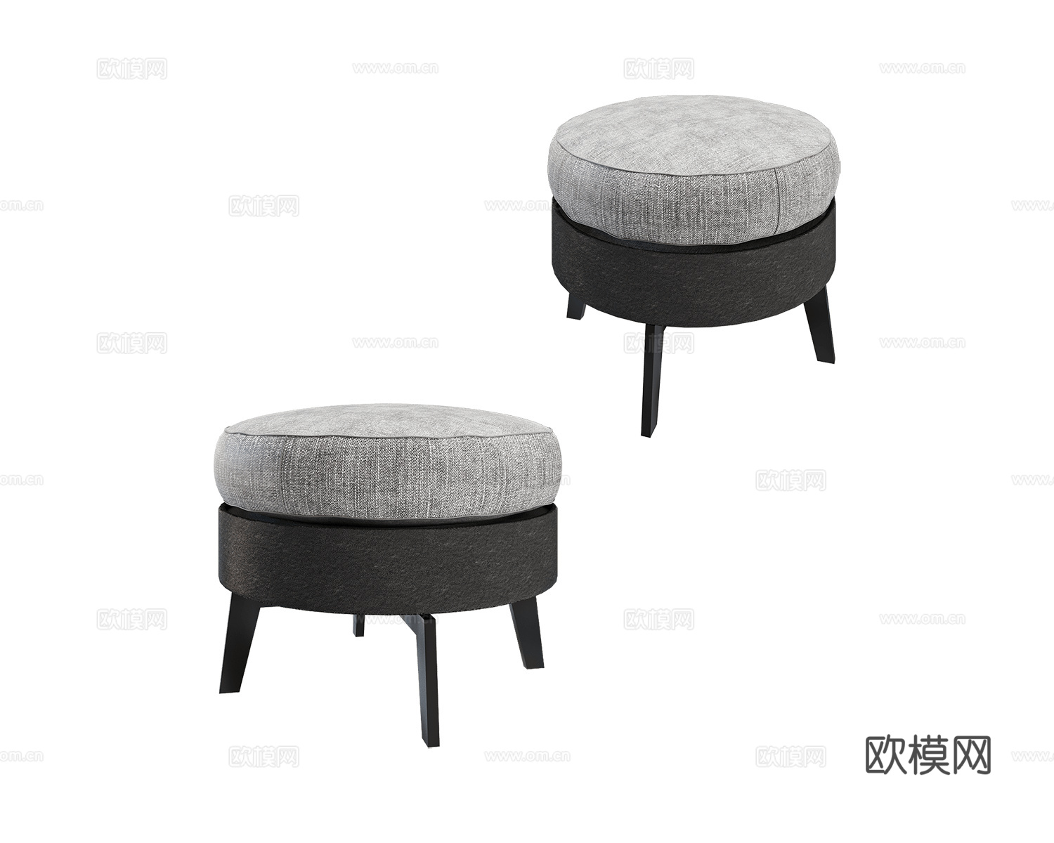 ZZOK 沙发凳3d模型下载