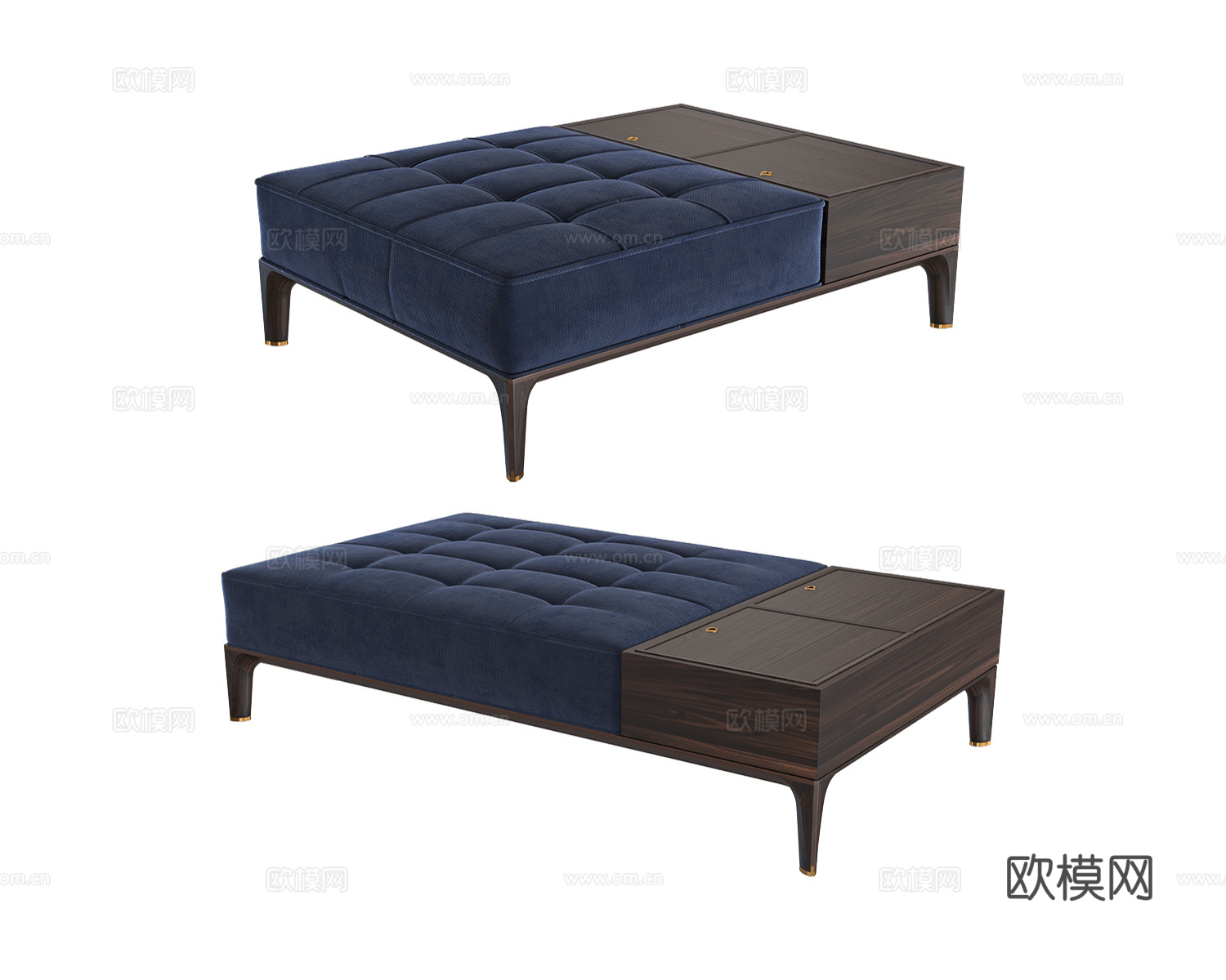 Ceccotti Collezioni 意式沙发凳3d模型下载（渲染图2）