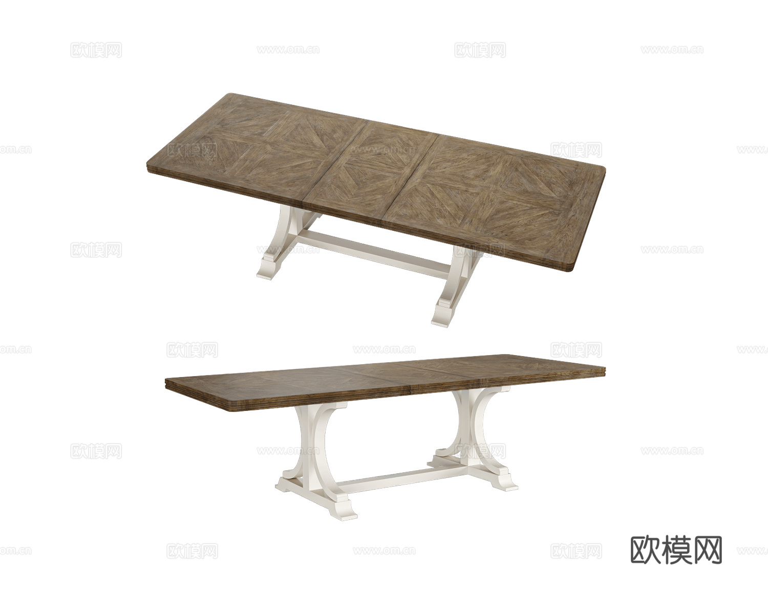 Full House 美式餐桌3d模型下载（渲染图1）