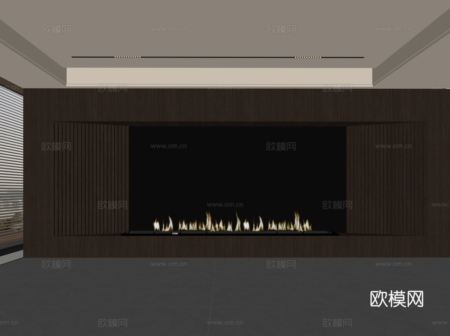 新中式背景墙 电视背景墙su模型