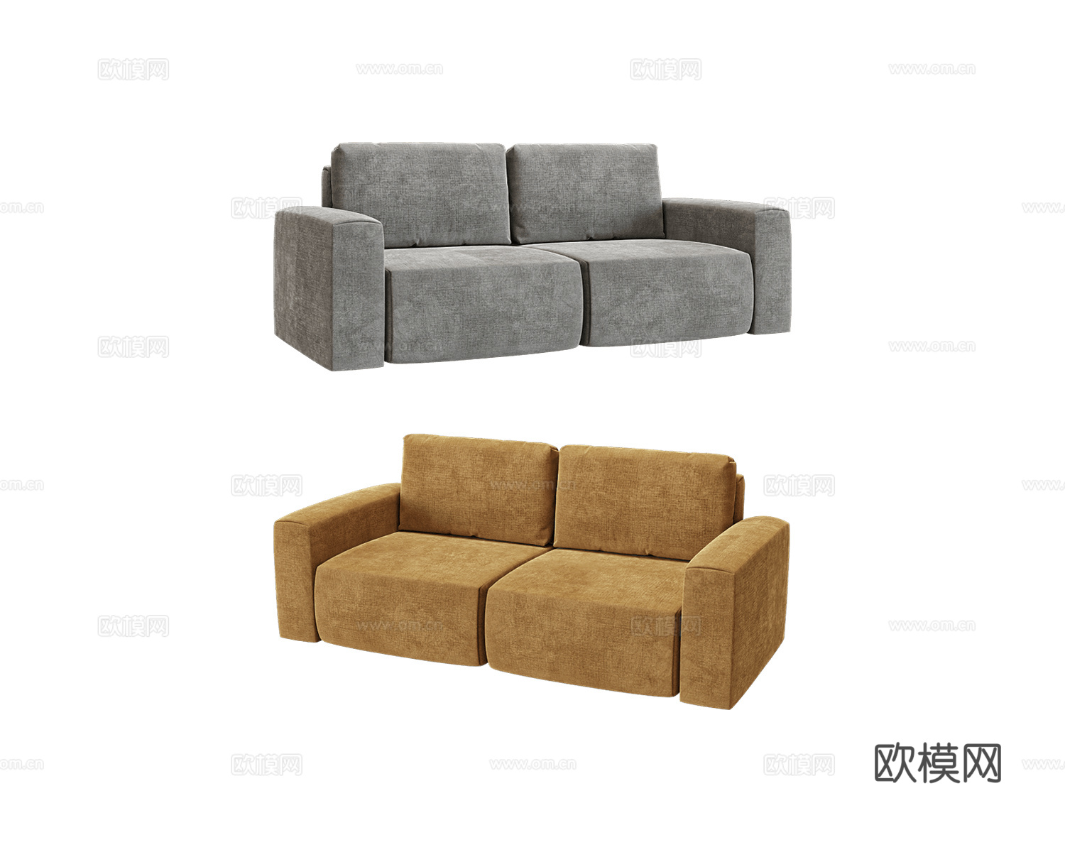 KULT 双人沙发3d模型下载