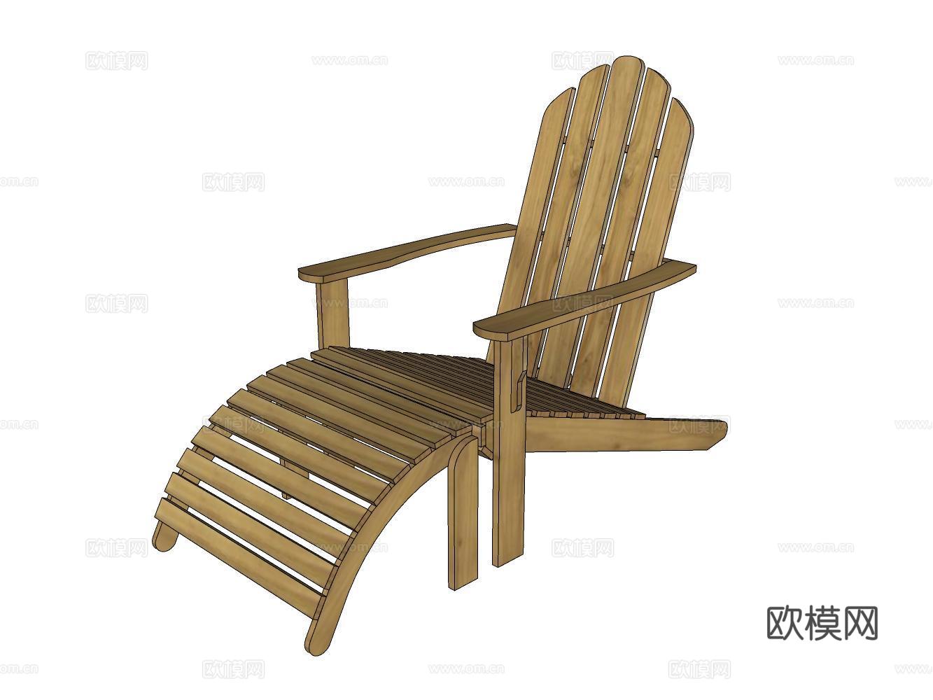 休闲椅su模型