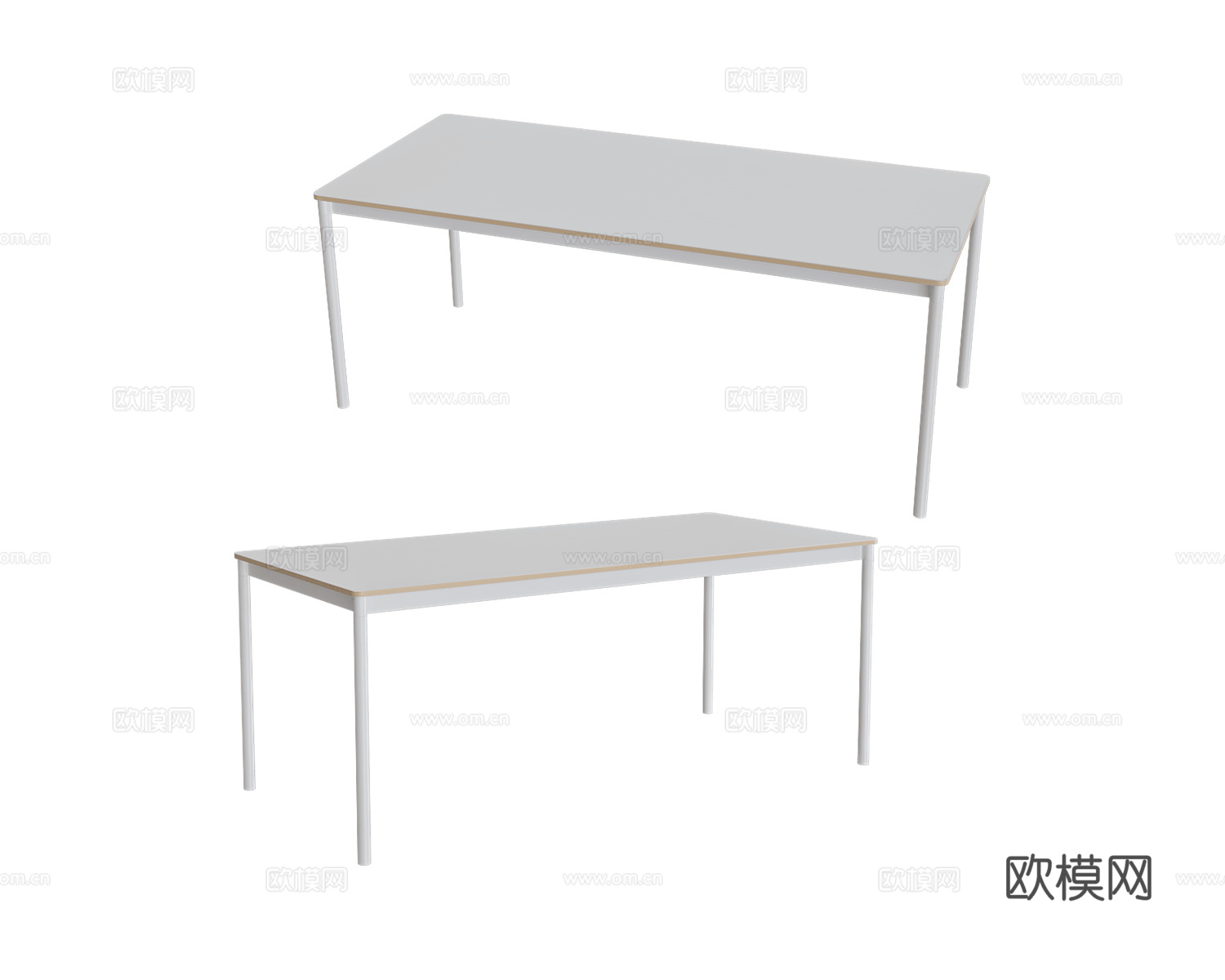 Muuto 办公桌3d模型下载