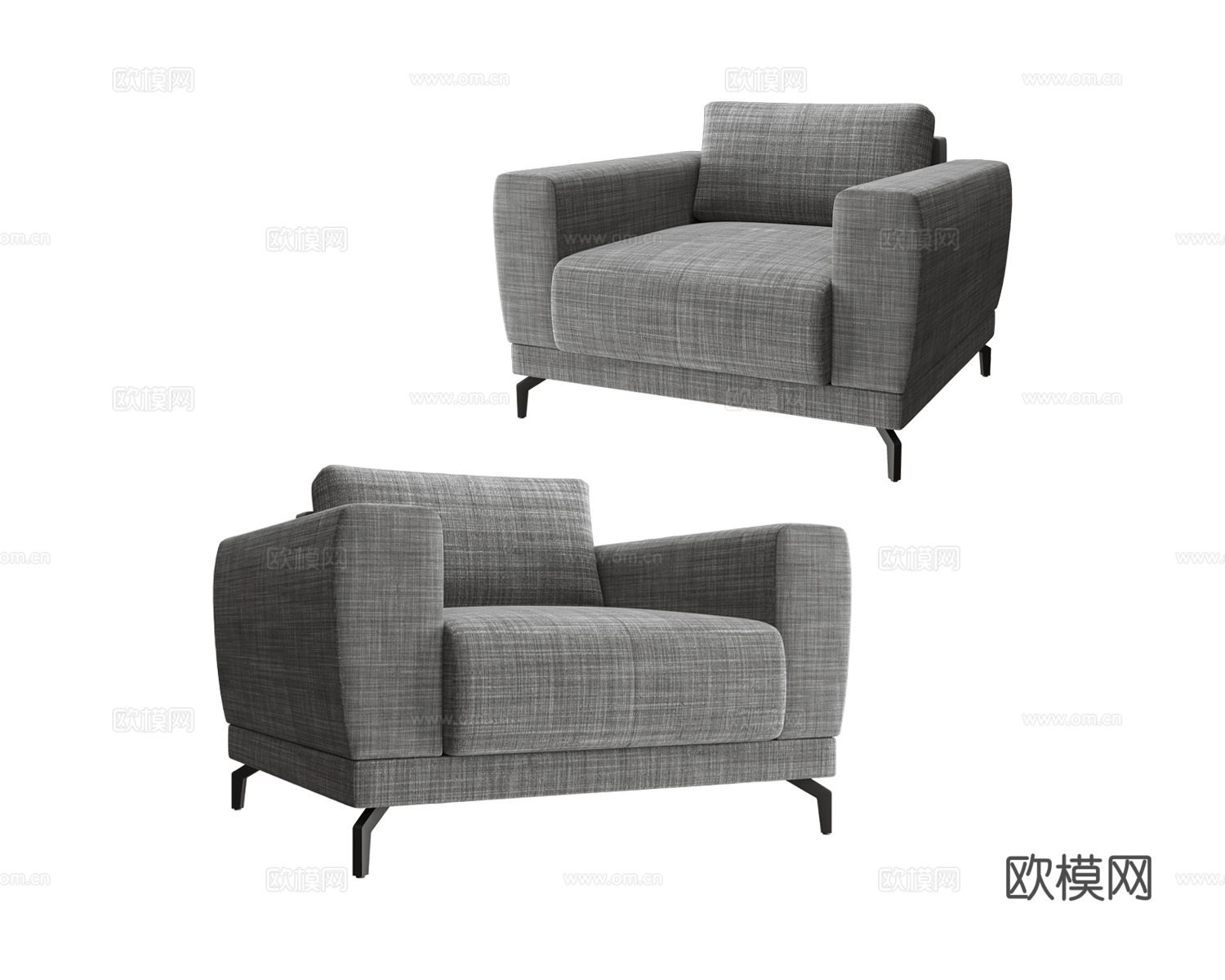 Furniture 单人沙发3d模型下载