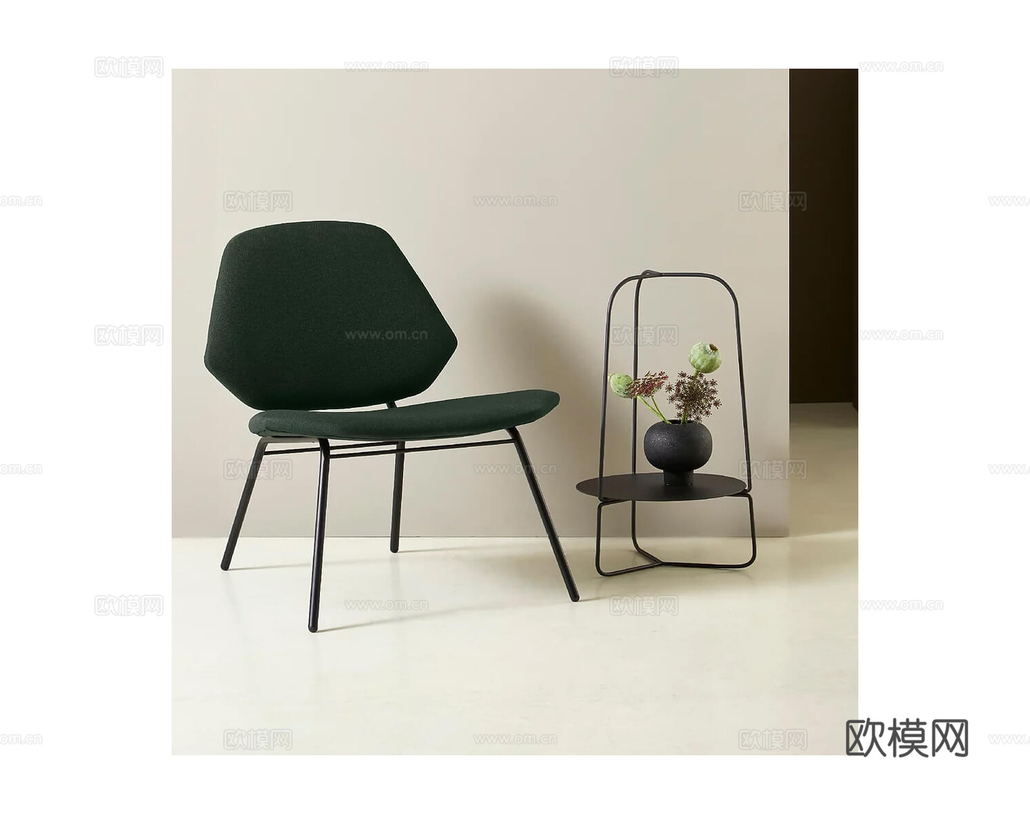 Woud 角几3d模型下载（渲染图2）