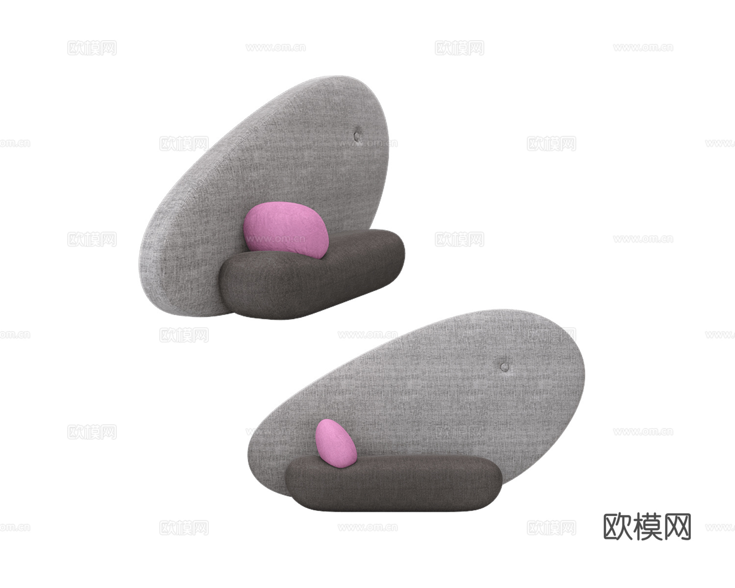 KOOB 休闲沙发3d模型下载