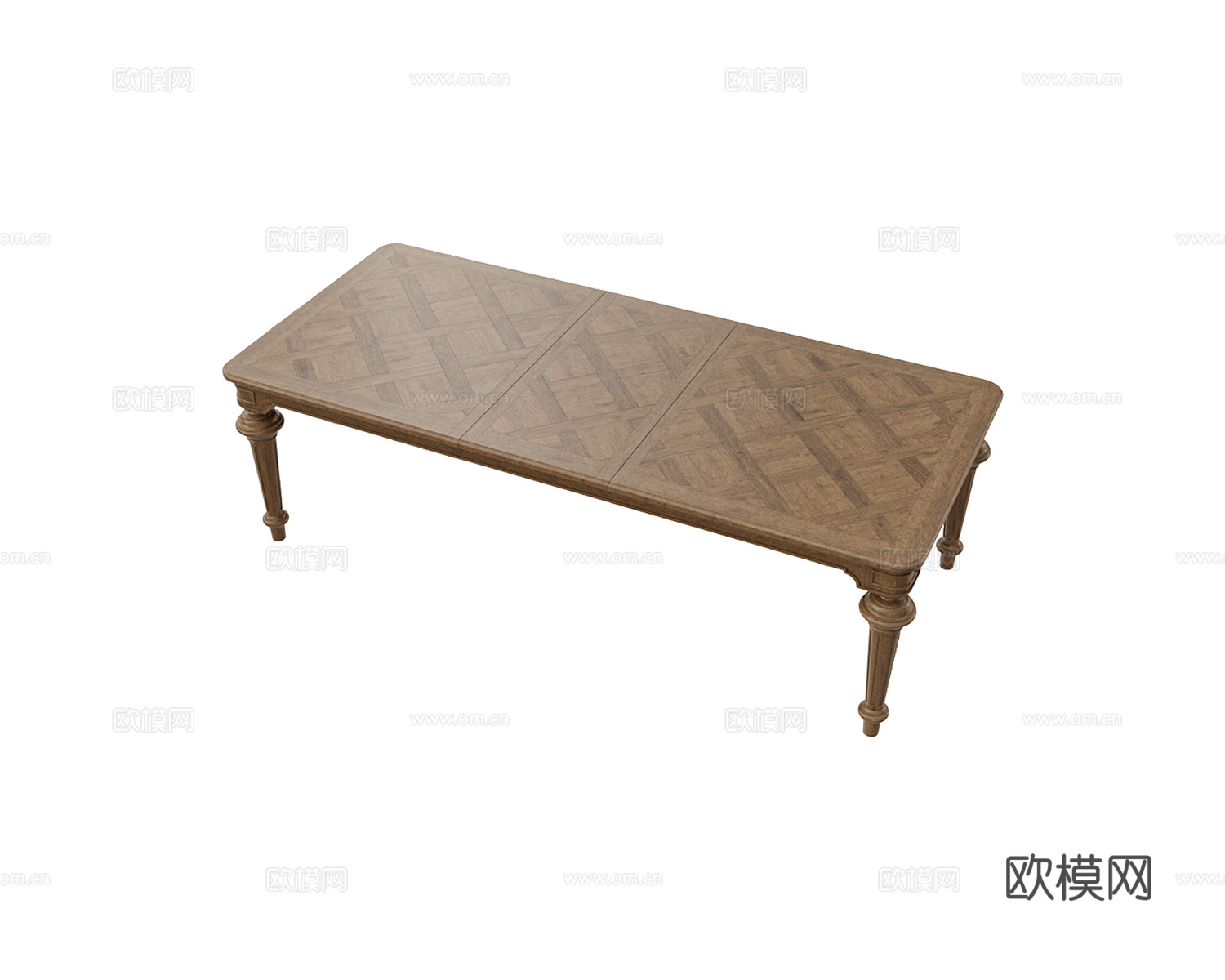 Full House 美式餐桌3d模型下载（渲染图2）