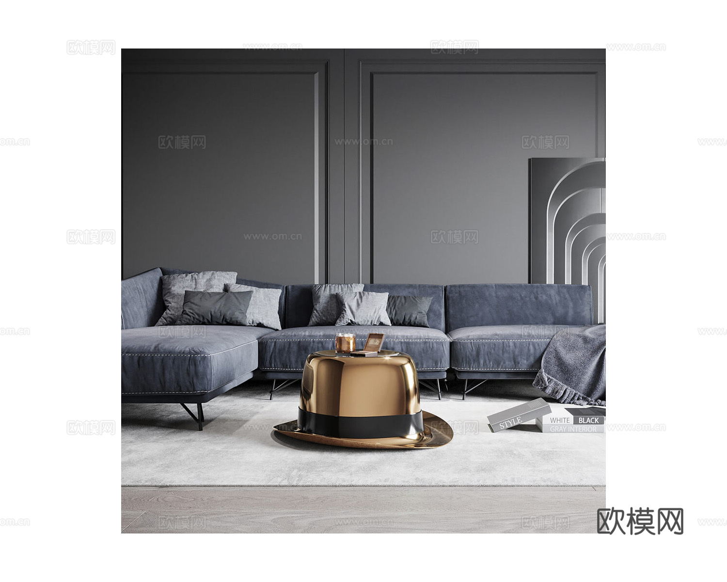 MAVIMATT 帽子茶几3d模型下载（渲染图2）