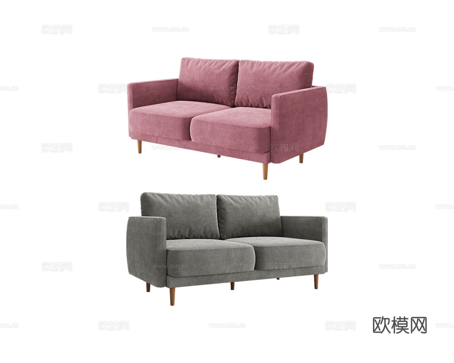 KULT 双人沙发3d模型下载