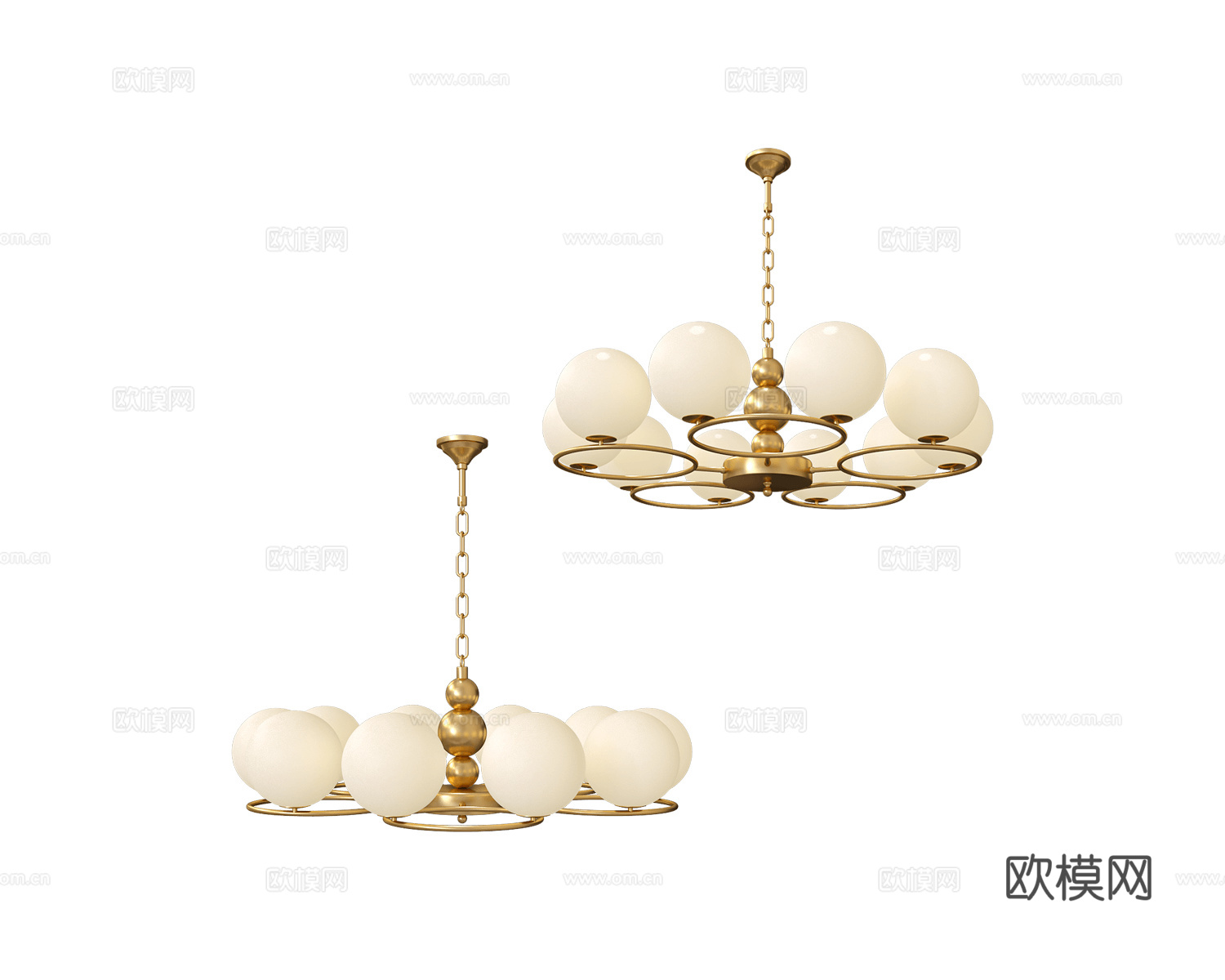 ZZOK 意式吊灯3d模型下载