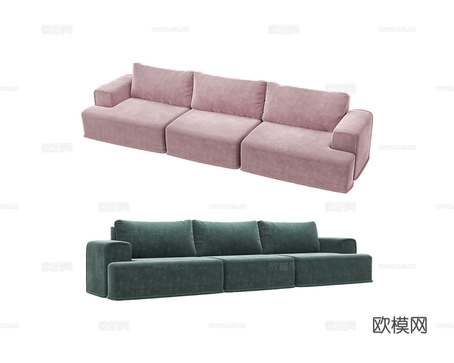 KULT 三人沙发3d模型下载