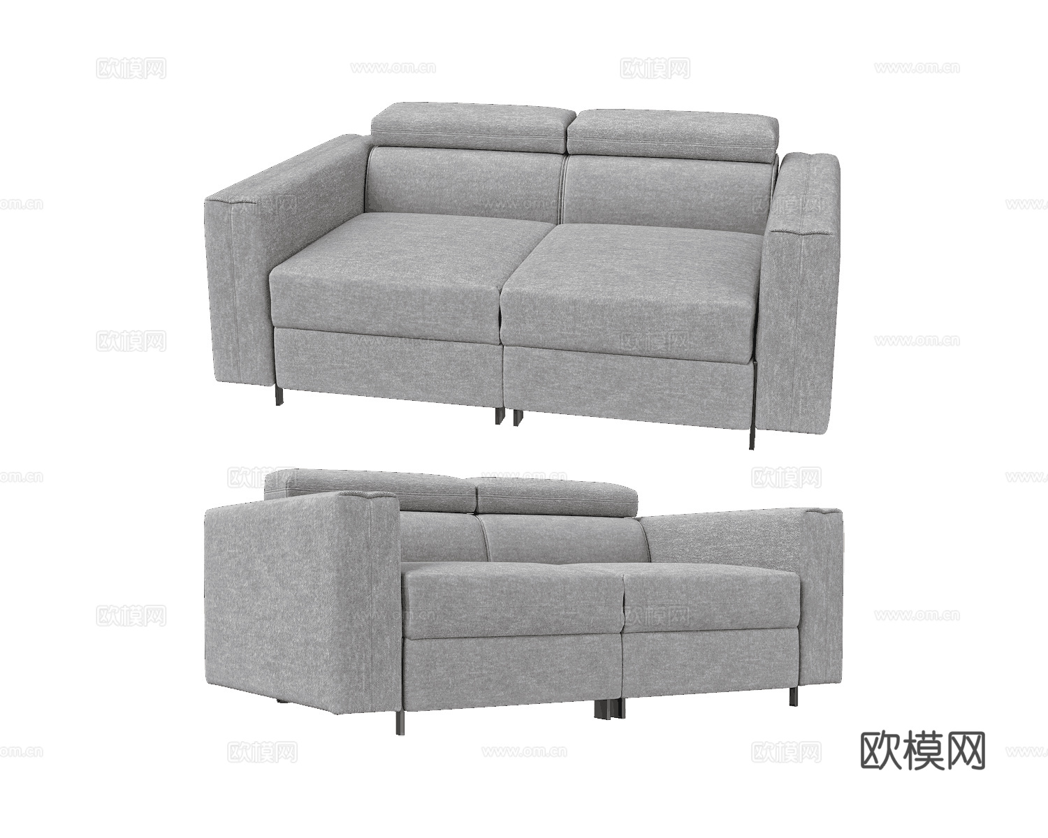 Bizzarto 双人沙发3d模型下载（渲染图1）