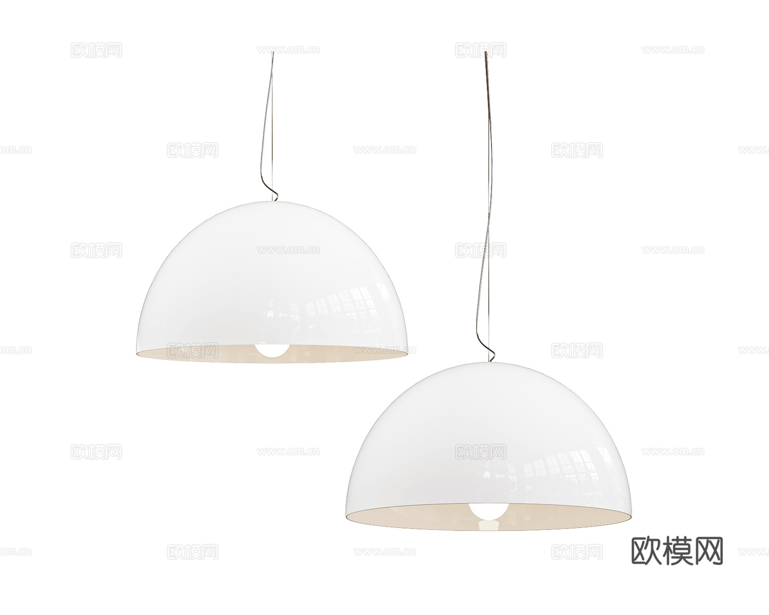 Kartell 小吊灯3d模型下载