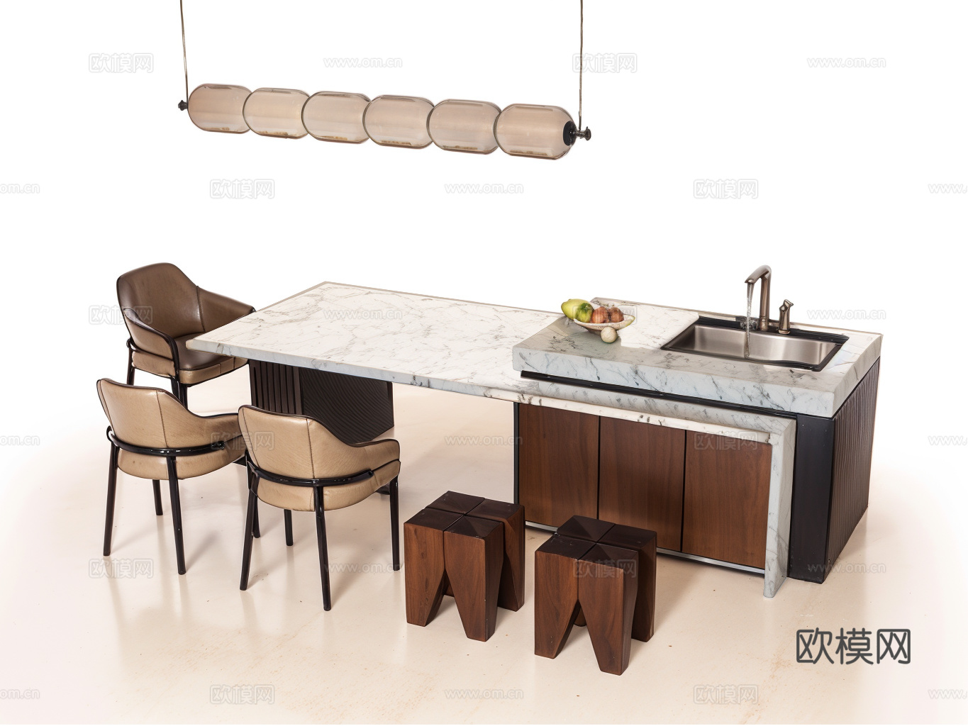餐桌椅su模型