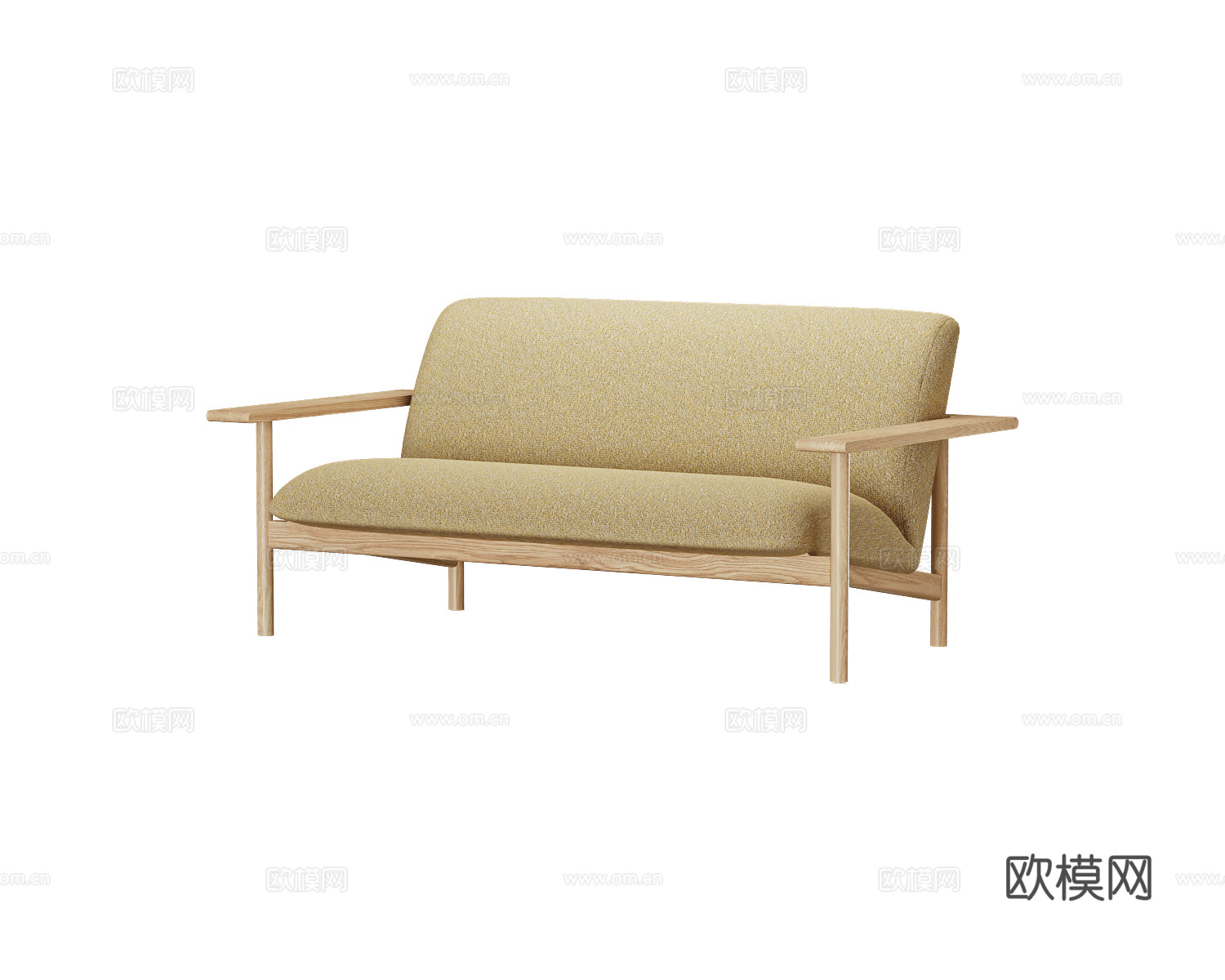 Zilio Aldo & C.双人沙发 单人沙发3d模型下载（渲染图1）