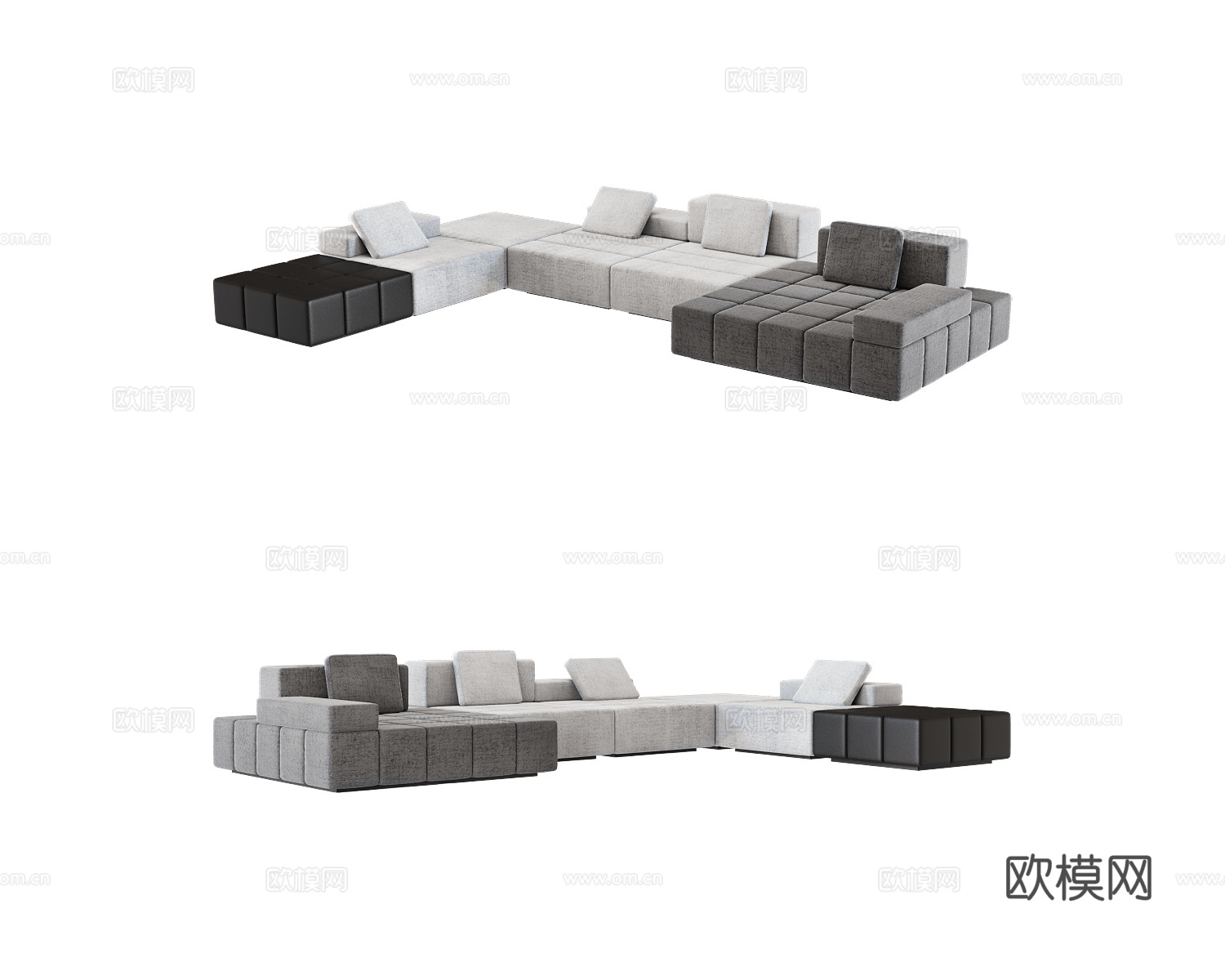 Bino home 拼接沙发 转角沙发3d模型下载