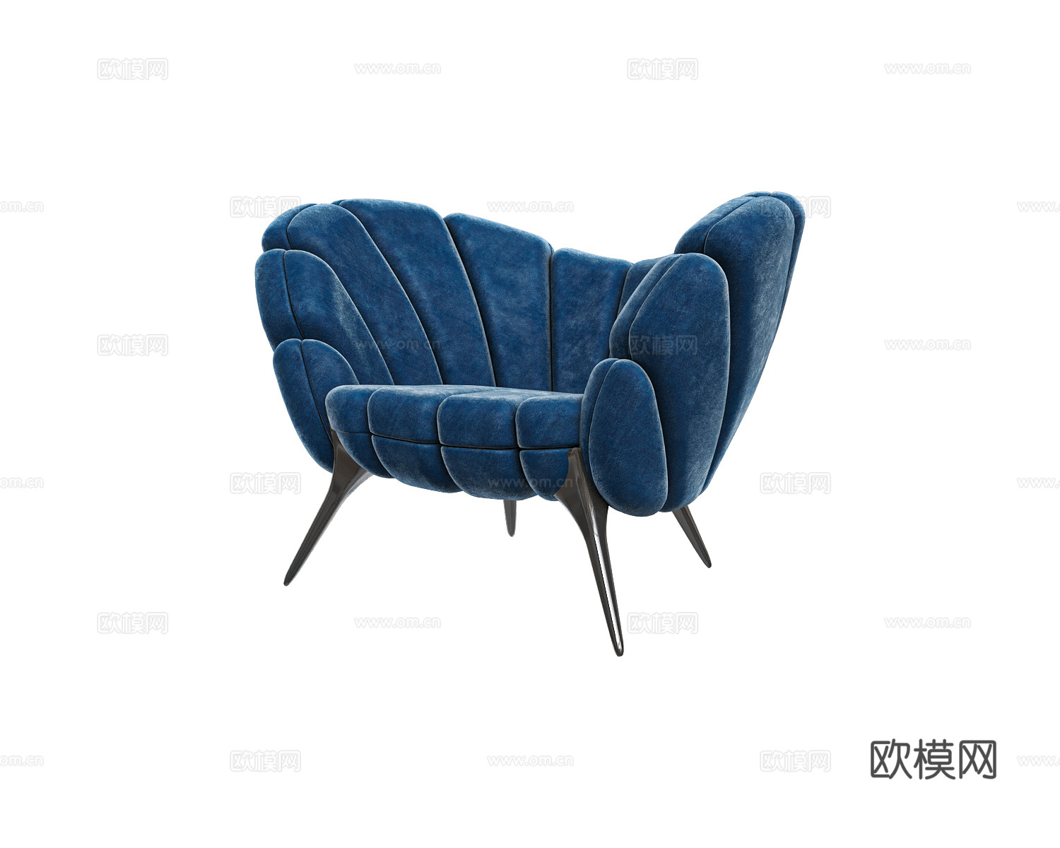 ALMA de LUCE 意式休闲椅3d模型下载（渲染图1）