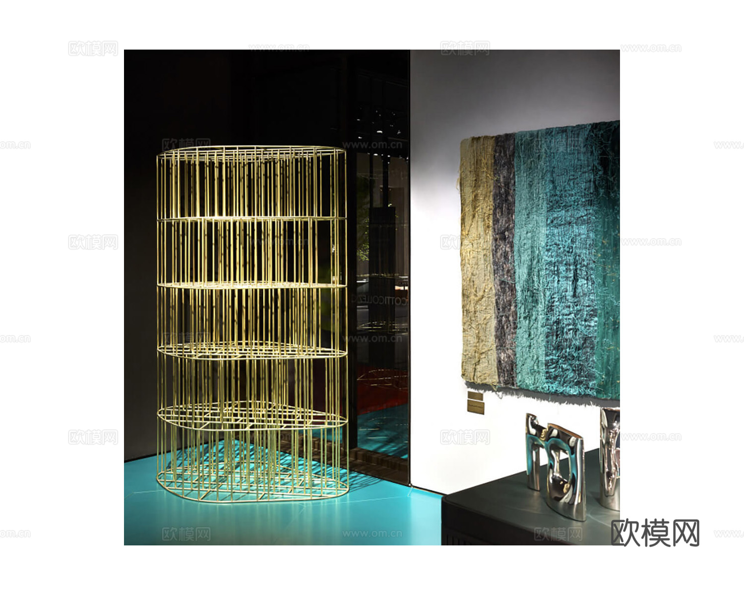 Ceccotti Collezioni 意式书架3d模型下载（渲染图2）