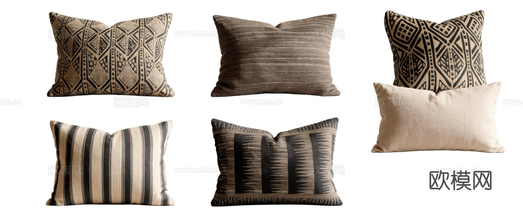 诧寂风抱枕 禅意抱枕 中式抱枕 素雅抱枕 棕色抱枕