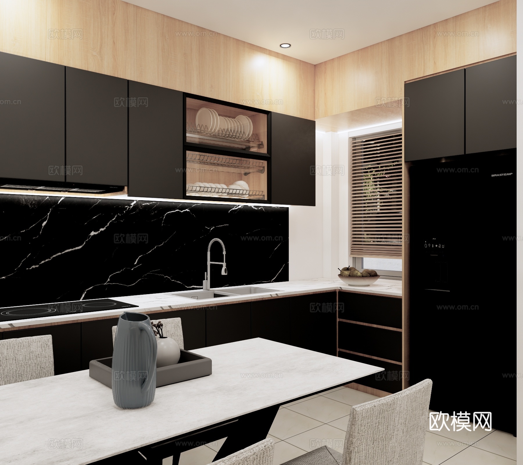 现代广场景观免费su模型