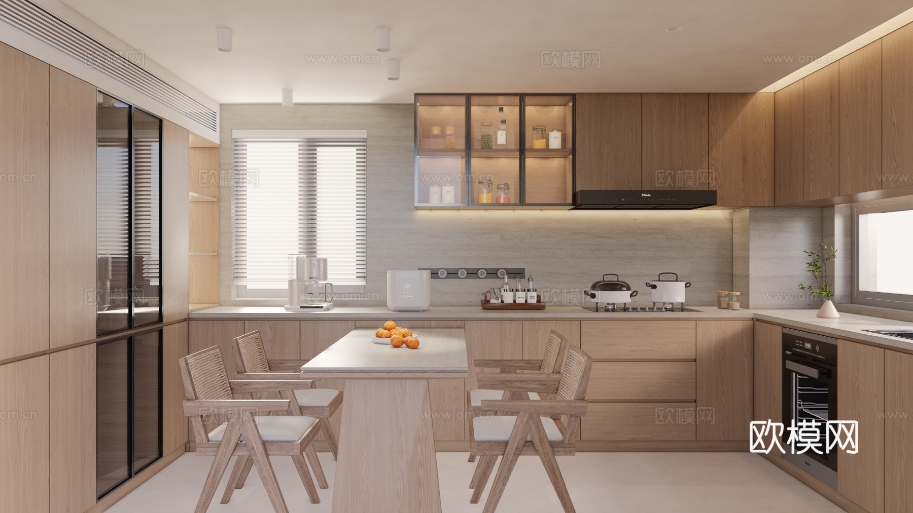 家装 阳台 冰箱 厨具 客厅 餐厅 厨房su模型