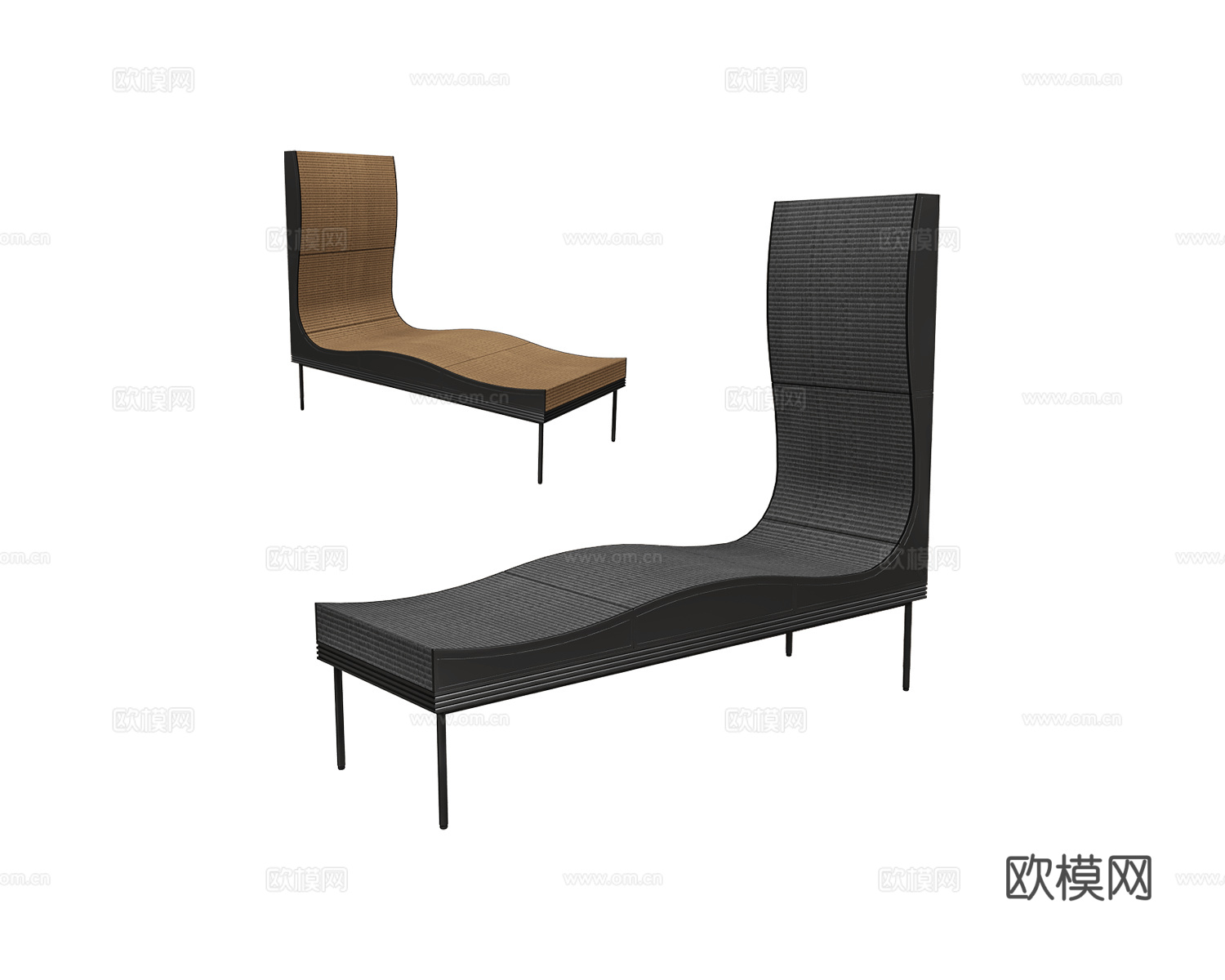 Nature 床尾凳3d模型下载