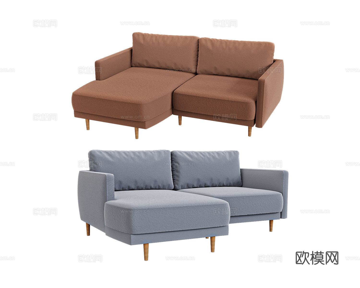 KULT 双人沙发3d模型下载