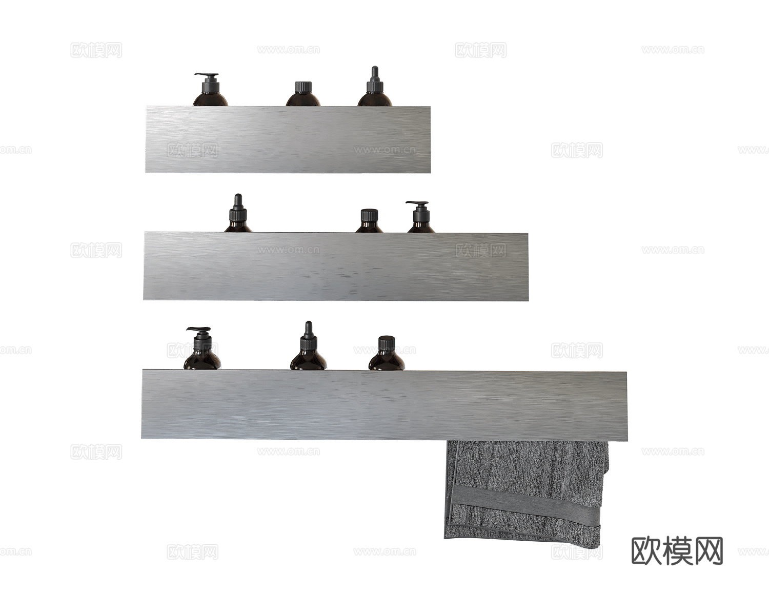 Boca Room 卫浴挂件3d模型下载（渲染图2）