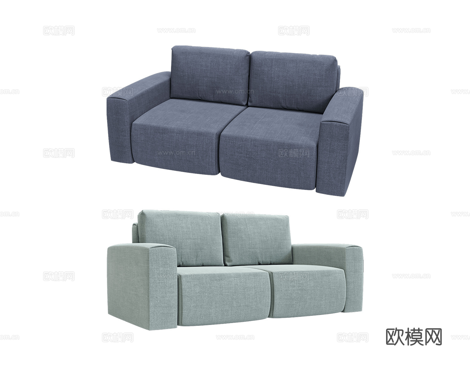 KULT 双人沙发3d模型下载