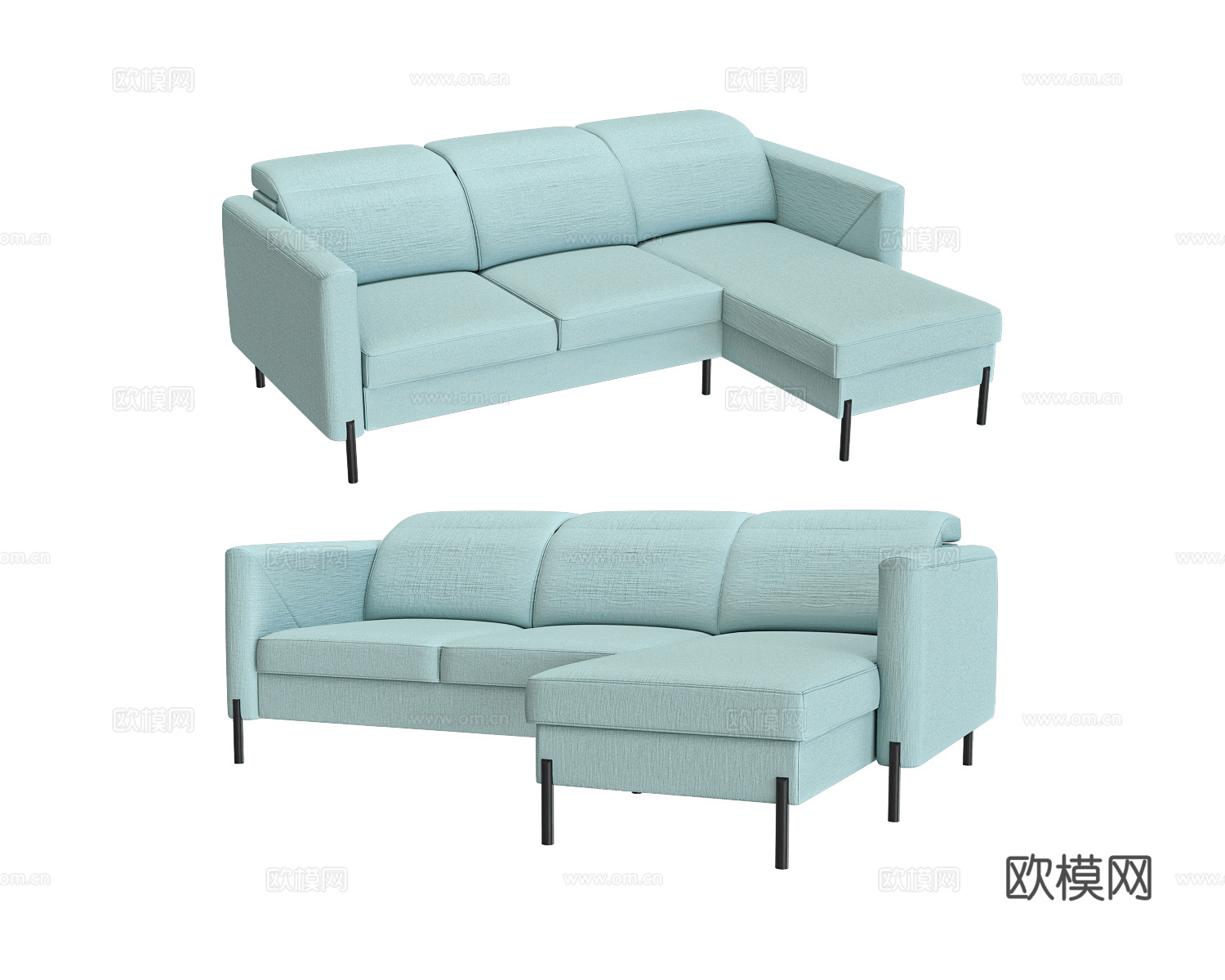 Bizzarto 转角沙发3d模型下载