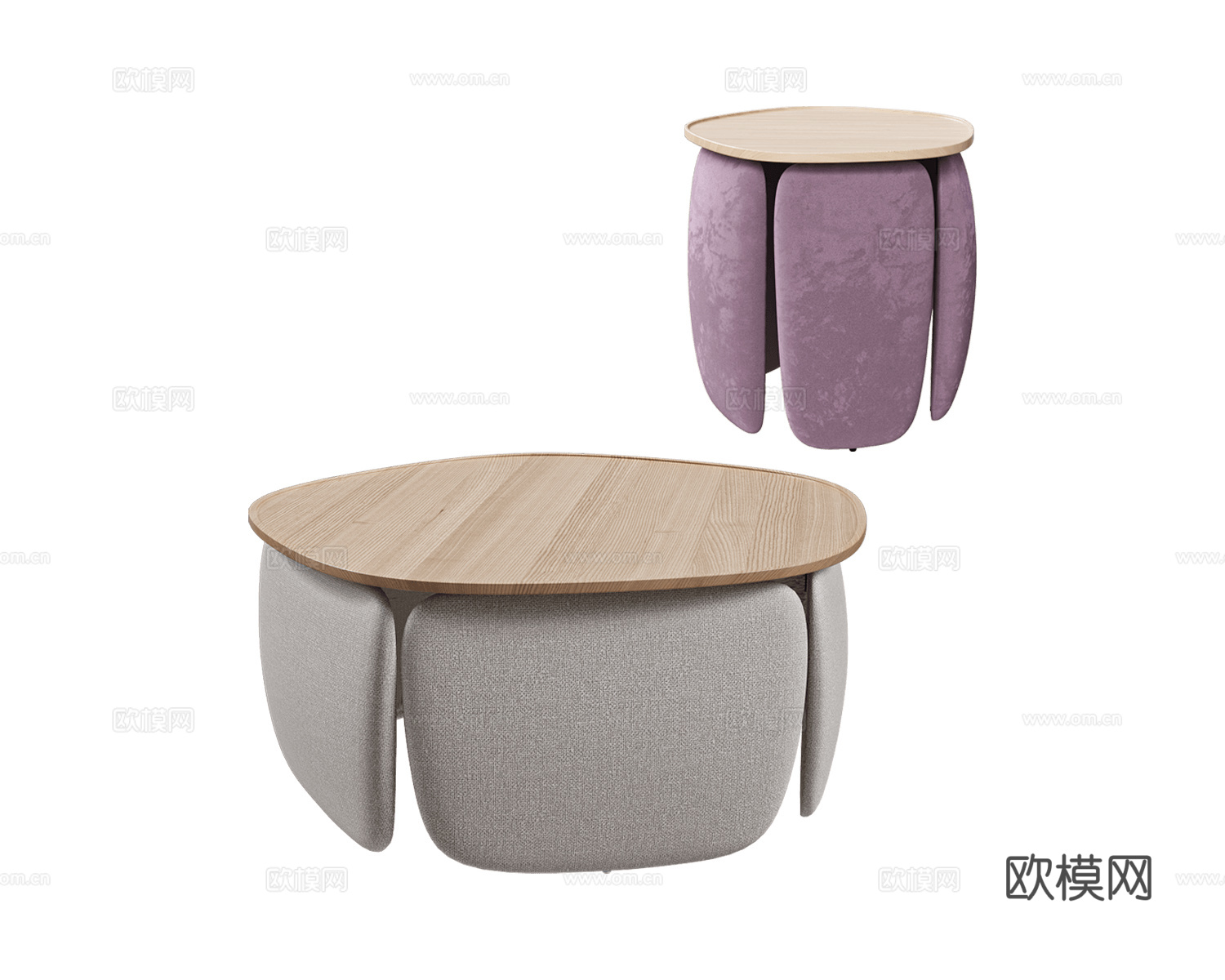 Nobonobo 茶几3d模型下载（渲染图2）