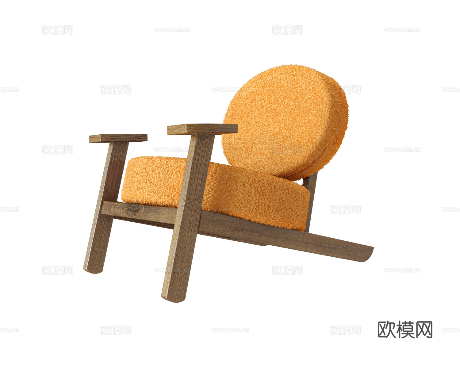 Manual mode 休闲椅3d模型下载（渲染图1）